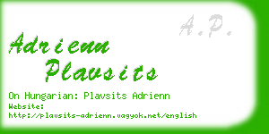 adrienn plavsits business card